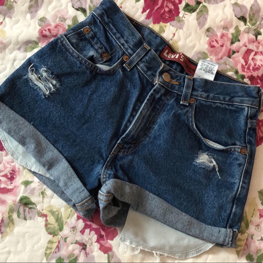Levi’s High Waisted Denim Shorts